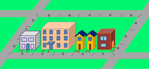 画像：住居表示の定め方のイメージ図