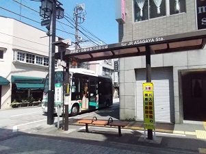 写真：浜田山駅バス停