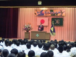 写真：沓掛小学校創立60周年記念式典