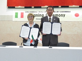 イタリアオリンピック委員会との協定締結式の写真2