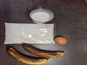 バナナケーキの材料の写真