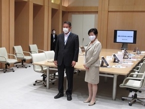 東京都知事との意見交換の写真 