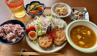 吉祥寺ふわまる助産院の食事の写真