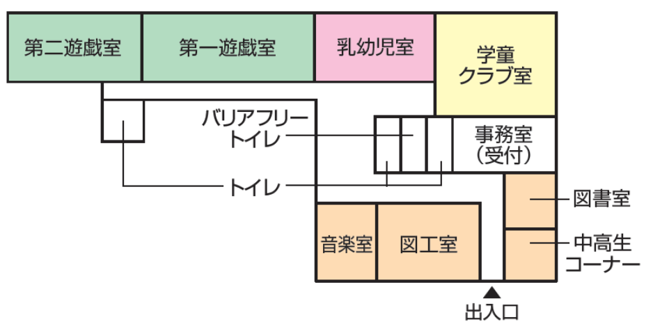 堀ノ内東児童館間取り図