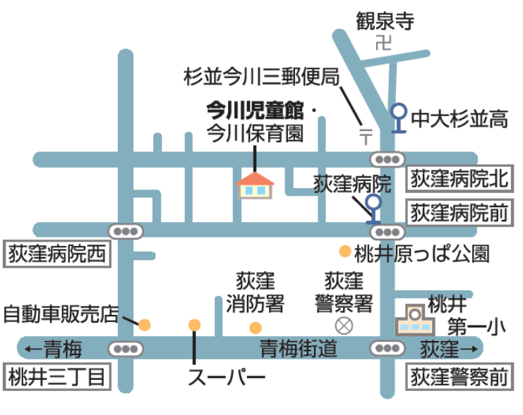 今川児童館地図
