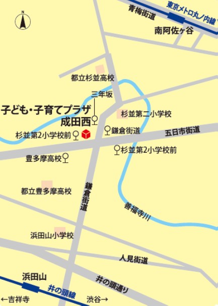 プラザ成田西地図