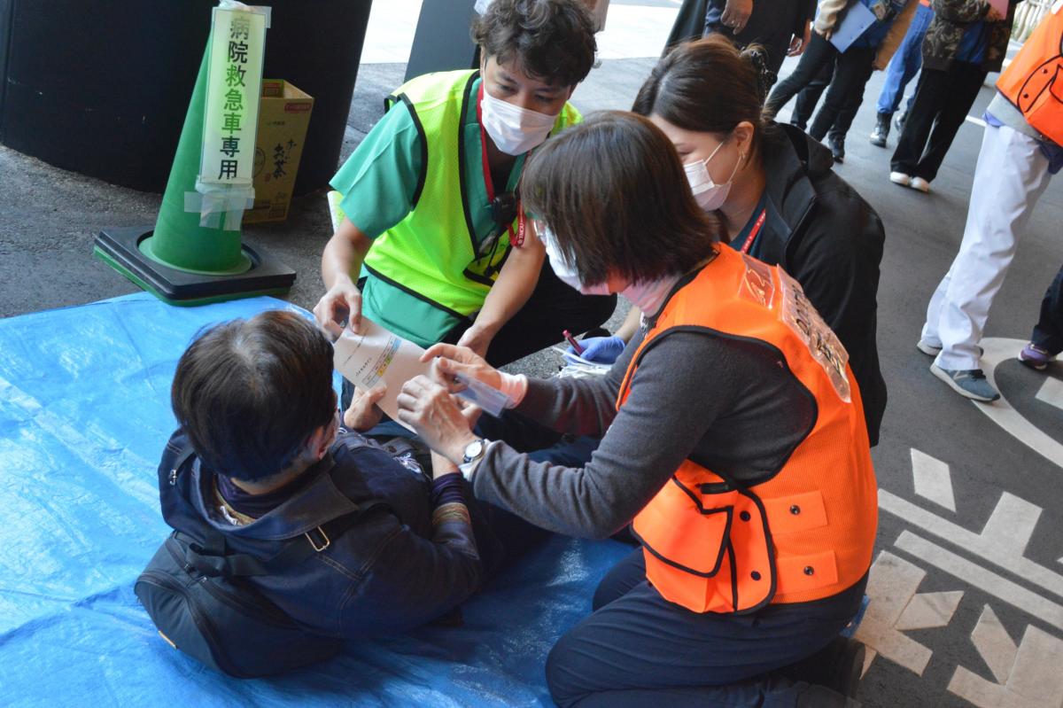 河北総合病院訓練風景