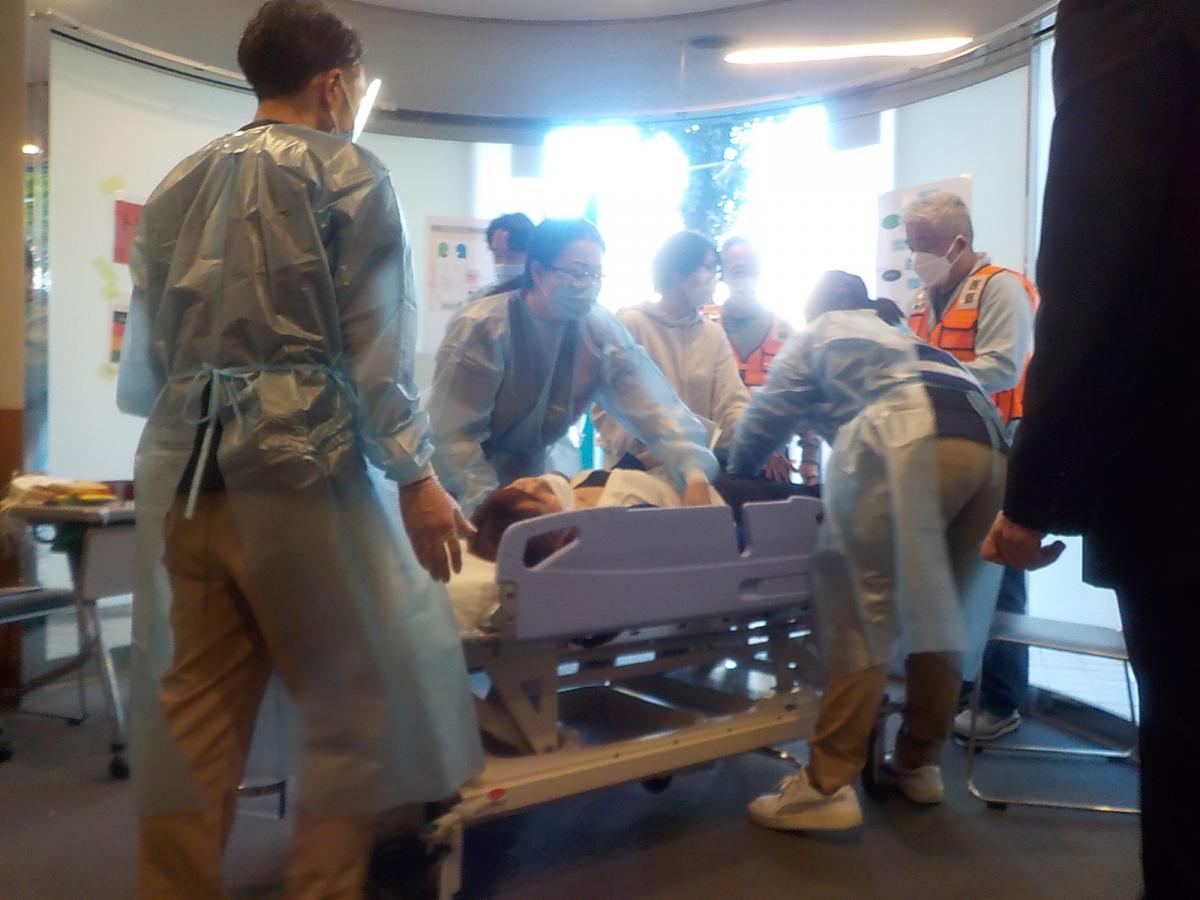 城西病院訓練風景