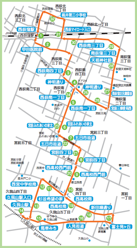 かえで路線図