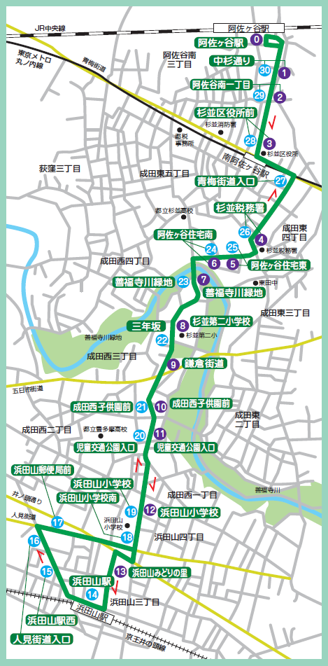 けやき路線図