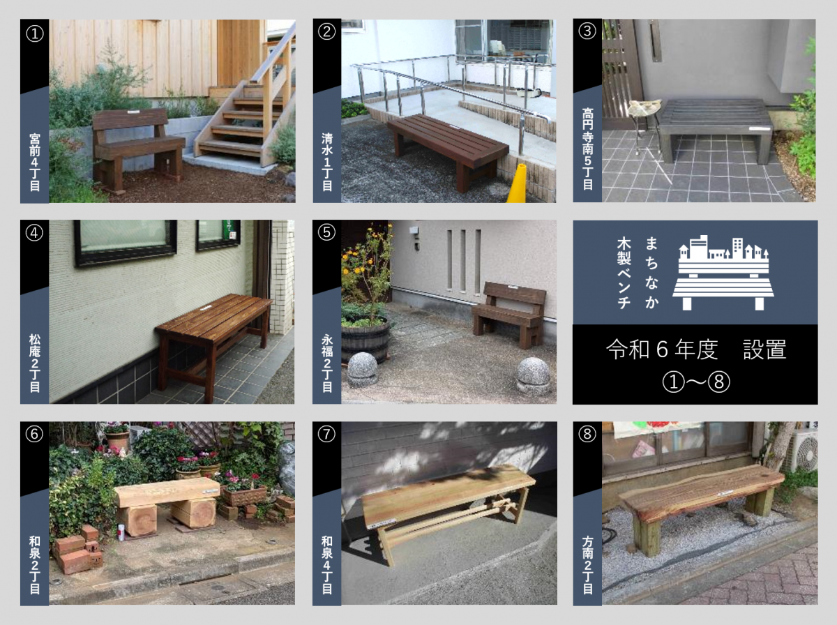 R6年度に設置されたベンチの写真