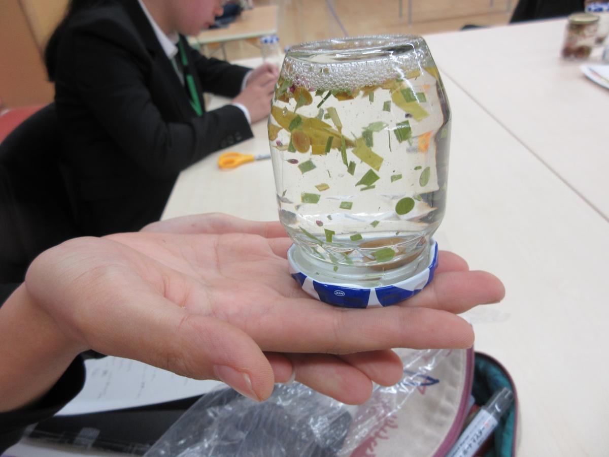 教材研究で作成したスノードーム