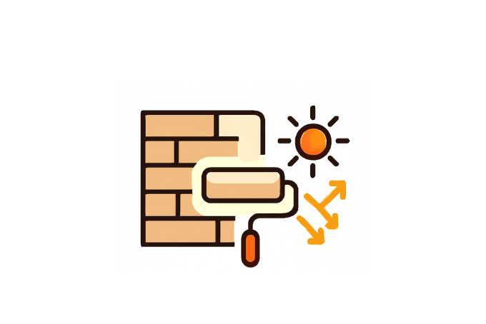 高日射反射反射率塗装のイラスト