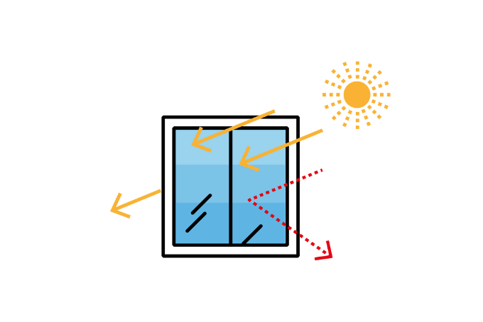 断熱窓のイラスト
