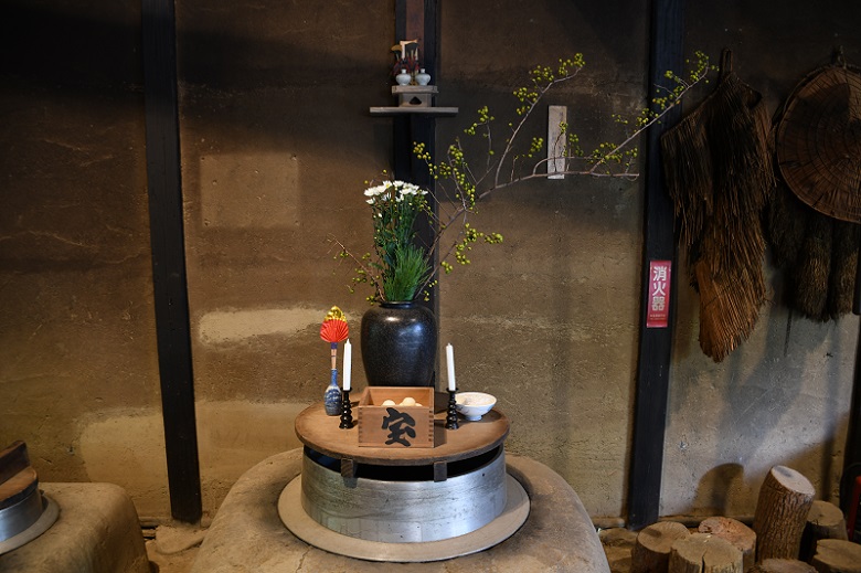 荒神様のお発ちのお供え物