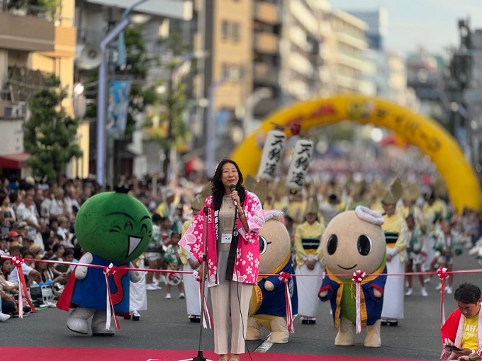 東京高円寺阿波おどり開会式