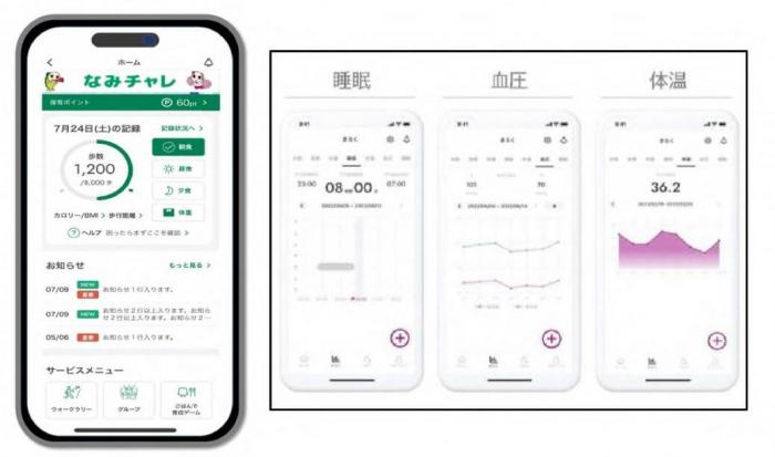 なみチャレ画面