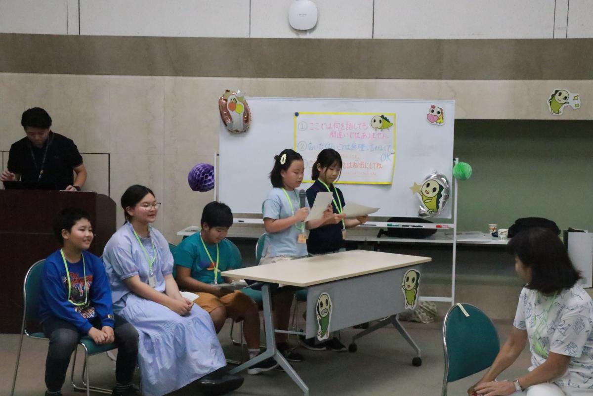 発表練習する子どもたちの様子