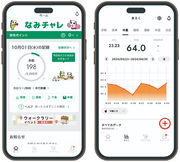 杉並区健幸アプリなみチャレ
