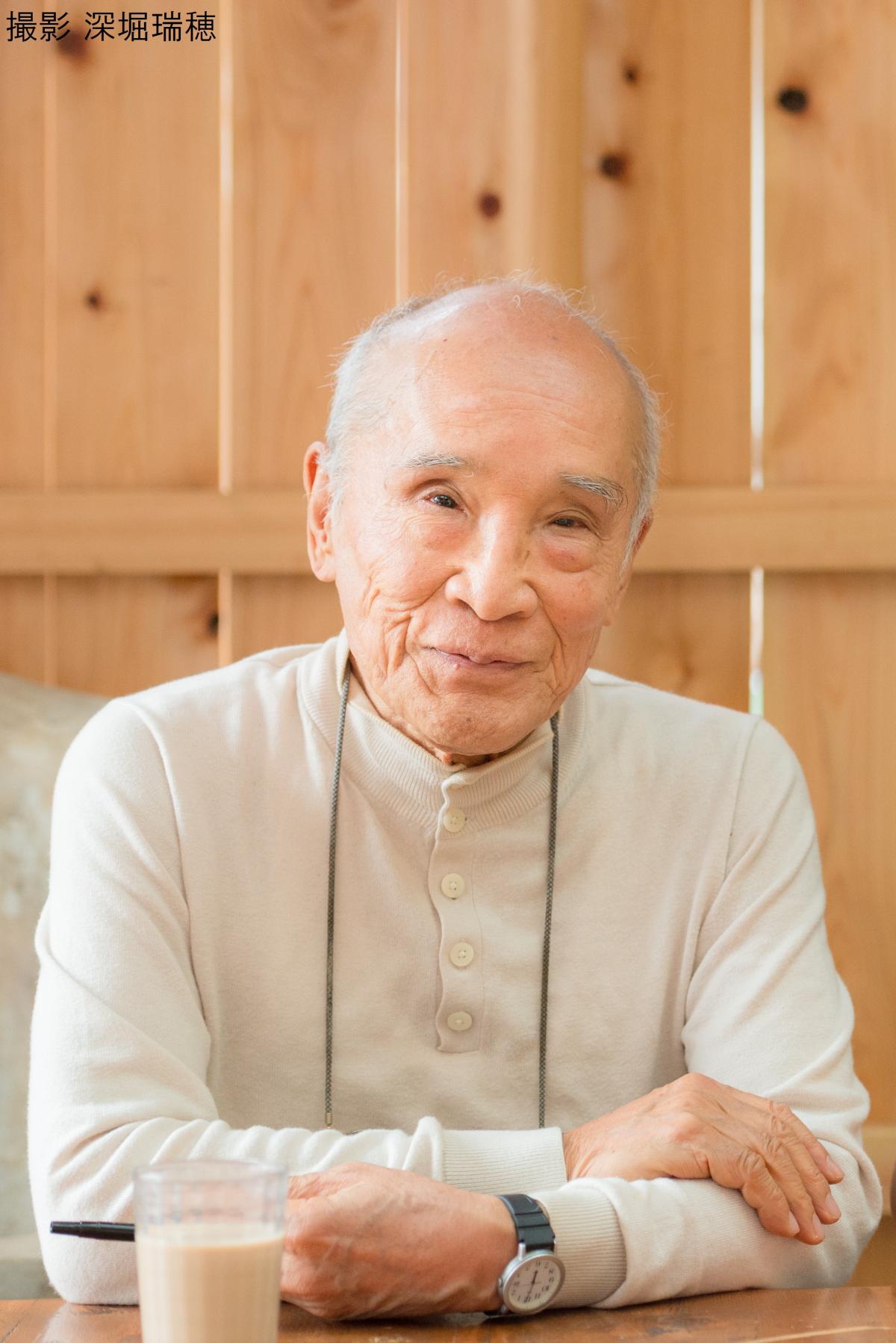 谷川俊太郎さん　撮影：深堀瑞穂