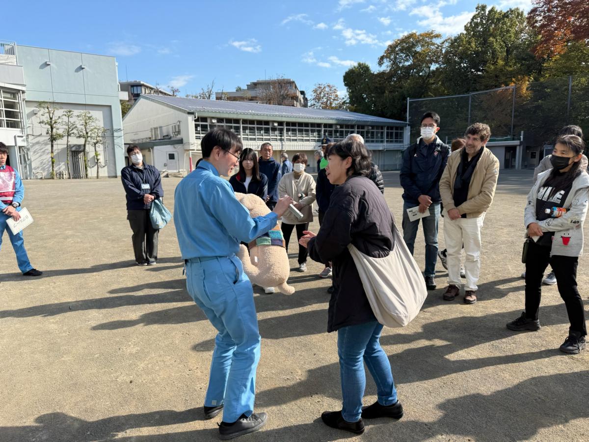 ペット同行避難の様子