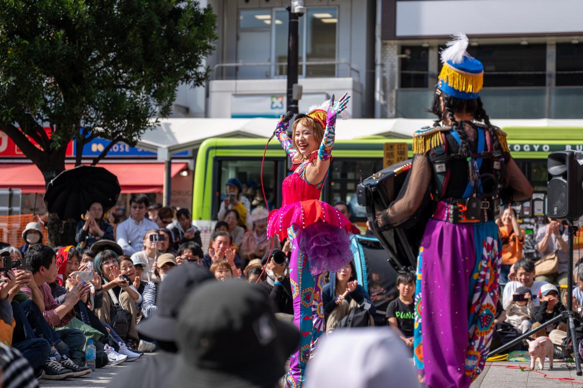 びっくり大道芸の様子
