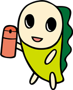 マイボトルを持つなみすけ